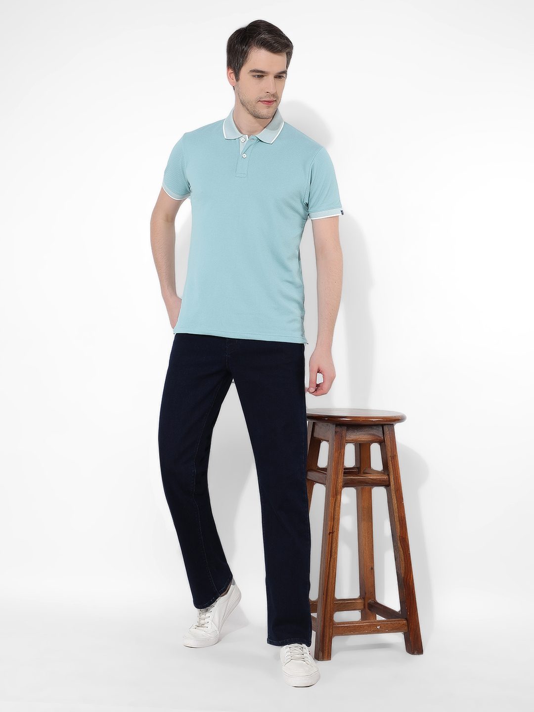 Numero Uno Men Solid Blue Jeans